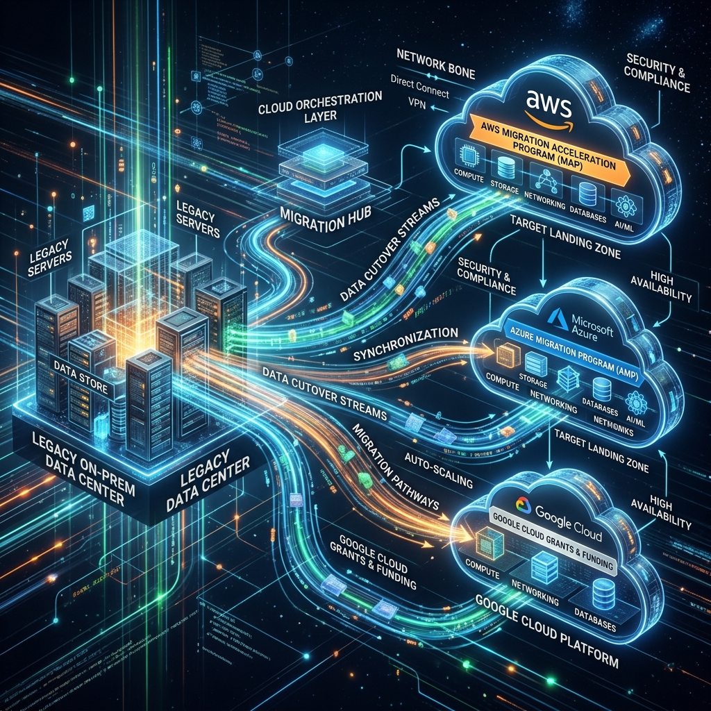 Varcio Cloud Migration & Provider Credits: How Enterprises Maximize AWS MAP, Azure AMP & GCP Grants